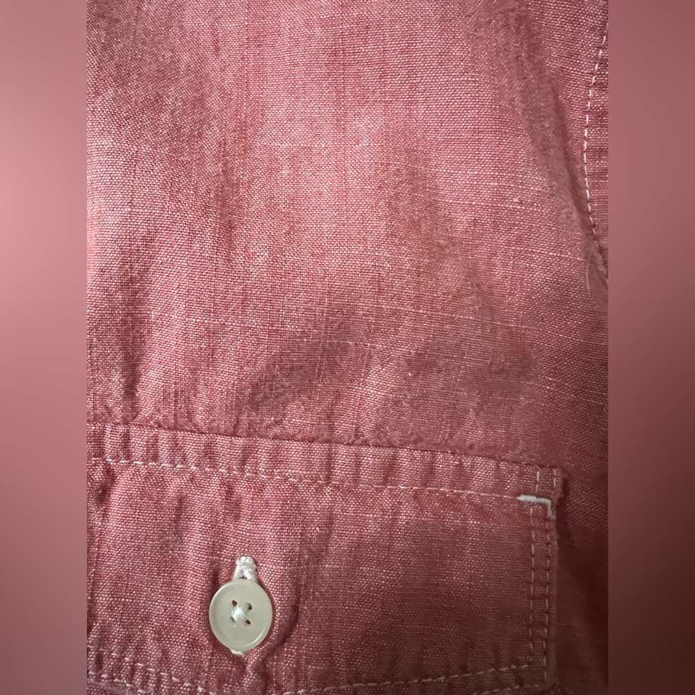 Old Navy Women’s Denim Soft Pink Button-Up Shirt Size XL - Picture 5 of 9
